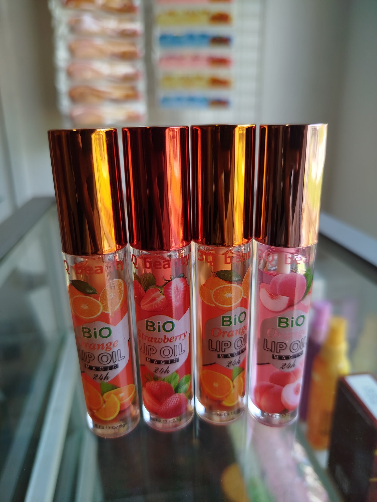 3Q Beauty BIO Lip Oil Strawberry and Orange 24hr Magic